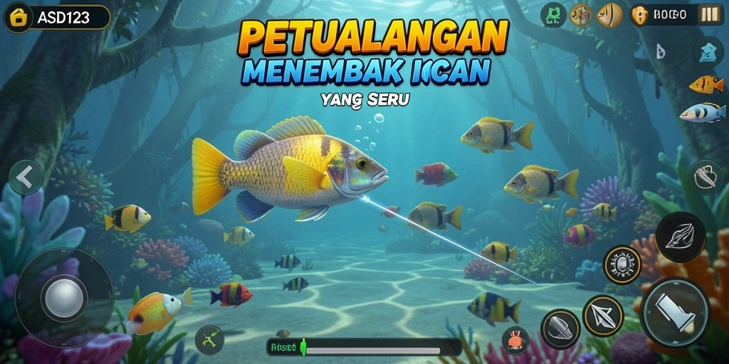 Screenshot gameplay Tembak Ikan yang seru dan menantang.
