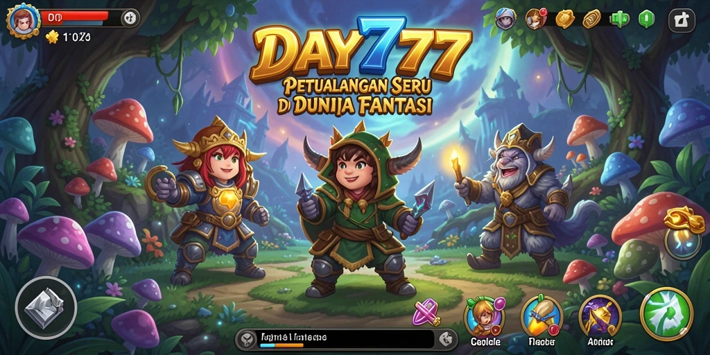 Tangkapan layar dari gameplay DAY777, menampilkan aksi seru dan petualangan.